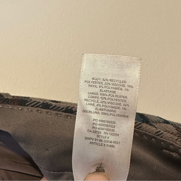 Aritzia Babaton Nightscape Pant in a Brown and Blue Size 12 - Picture 10 of 10